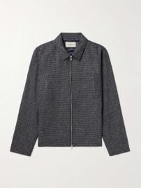 Officine G n rale Byron Checked Wool Overshirt in Gray at Mr Porter
