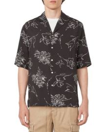 Officine Geacuteneacuterale Eren Short Sleeve Calligraphy Print Shirt Bloomingdales at Bloomingdales