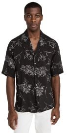 Officine Generale Eren Calligraphy Print Shirt at Shopbop