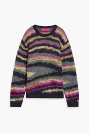 Oil Slick Striped Jacquard Knit Alpaca Blend Sweater at The Outnet