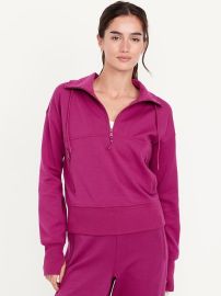 Old Navy Dynamic Fleece Half Zip in Virtual Orchid at Old Navy