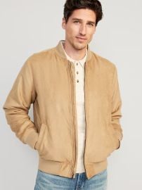Old Navy Faux Suede Bomber Jacket at Old Navy
