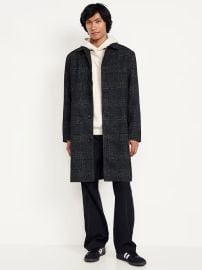 Old Navy Plaid Twill Topcoat at Old Navy