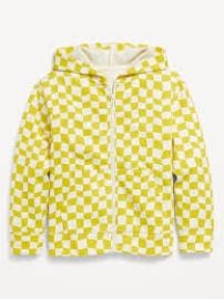 Old Navy Printed Zip Front Hoodie for Boys at Old Navy