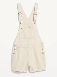 Old Navy Slouchy Straight Non Stretch White Jean Shortalls at Old Navy