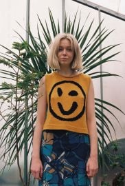 Old Skool Cotton Tank Top - Yellow at Slow Love
