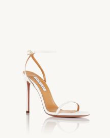 Olie Sandal 105 white Aquazzura Official at Aquazzura