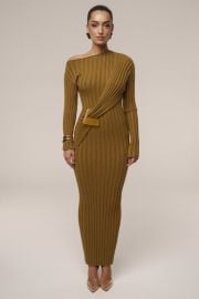 Olive Auttomn Maxi Dress at JLuxLabel