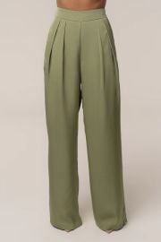 Olive Candice Trousers at JLuxLabel