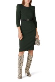 Olive Green Sheath by Badgley Mischka for 90 Rent the Runway at Rent the Runway