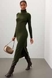 Olive Mesh Sleeve Dress by Esteban Cortazar Collective Rent the Runway at Rent the Runway