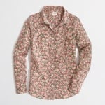 Olive thicket floral print shirt  at J. Crew