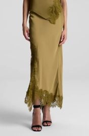 Olivia Asymmetric Satin Skirt at Nordstrom