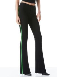 Olivia Bootcut Pant In Blackgarden Green Alice And Olivia at Alice + Olivia