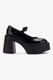 Olivia Platform Pump In Black Patent Leather - Pumps - Larroud Larroude at Larroude