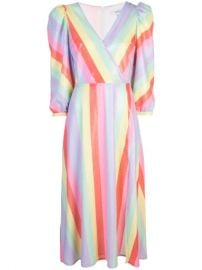 Olivia Rubin Pastel Stripe Dress - Farfetch at Farfetch