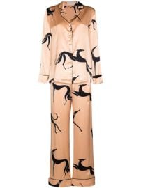 Olivia Von Halle Lila Cadence Pajama Set - at Farfetch