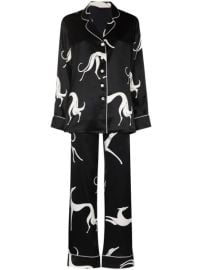 Olivia Von Halle Lila Dante Silk Pyjama Set - at Farfetch