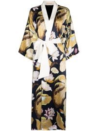 Olivia Von Halle Queenie Hasani long-sleeve Robe - at Farfetch