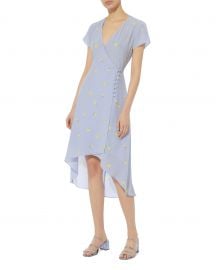 Olivia Wrap Dress by Intermix at Intermix