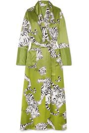 Olivia von Halle - Capability Rola printed silk robe at Net A Porter