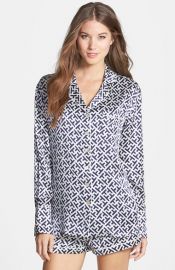 Olivia von Halle and39Albaand39 Print Silk Short Pajamas at Nordstrom