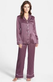 Olivia von Halle and39Lilaand39 Print Silk Pajamas at Nordstrom