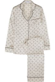 Olivia von HalleandnbspandnbspLila Amalia printed silk-satin pajama set at Net A Porter