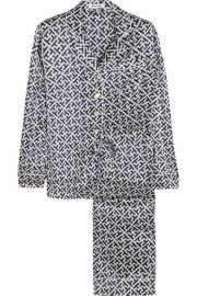 Olivia von HalleandnbspandnbspLila Keiko printed silk-satin pajama set at Net A Porter