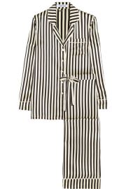 Olivia von HalleandnbspandnbspLila Nika striped silk-satin pajama set at Net A Porter