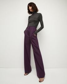 Ollie Pleated Wide-Leg Pant at Veronica Beard