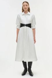 Olson Belted Cotton Midi Dress SIMKHAI at Simkhai