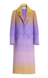 Ombr Wool-Blend Coat By Oscar De La Renta at Moda Operandi