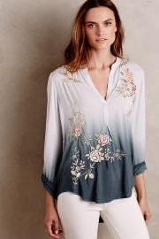 Ombre Garden Peasant Top at Anthropologie