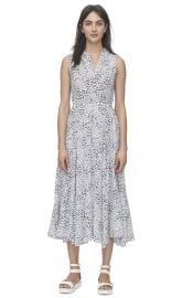 Ombre Leopard Ruched Dress at Rebecca Taylor