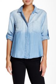 Ombre Split Back Button Down Shirt at Nordstrom Rack