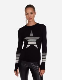 Ombre Star LS Fitted Thermal in Black McKinley by Lauren Moshi at Lauren Moshi