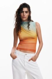Ombre effect T-shirt womenx27s I Desigualcom at Desigual