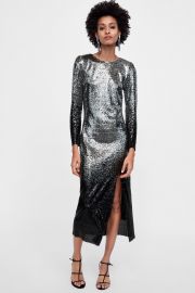 Ombre sequin dress at Zara