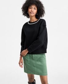 On 34th Women39s Pearl Embellished Crewneck Sweatshirt Macy39s Exclusive - Macy39s at Macys