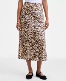 On 34th Women39s Printed Midi Slip Skirt Macy39s Exclusive - Macy39s at Macys