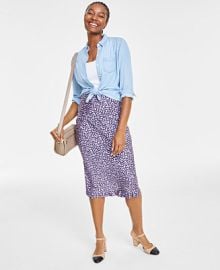 On 34th Womens Chambray Shirt Created for Macys - Macys at Macys