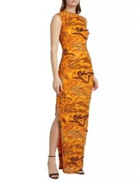 Onalaja Zusi Evergreen Column Maxi Dress at Saks Fifth Avenue