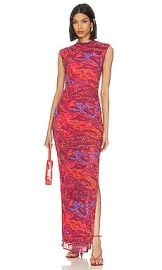 Onalaja Zusi Maxim Maxi Dress In Red Purple Combo at Revolve