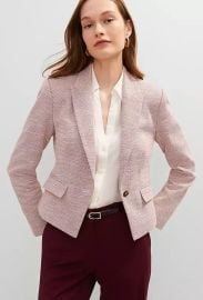 One Button Fitted Blazer in Multi at Ann Taylor