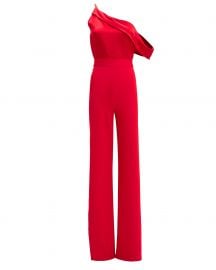 One Shoulder High Slit Jumpsuit at Intermix