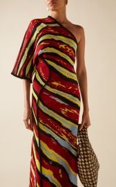 One-Shoulder Jacquard-Knit Maxi Dress By Bottega Veneta at Moda Operandi