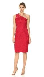 One Shoulder Lace Sheath by Eliza J at Amazon