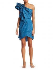 One Shoulder Mini Dress at Saks Fifth Avenue