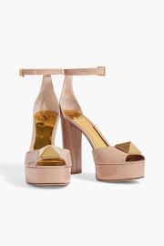 One Stud Patent Leather Platform Sandals at The Outnet